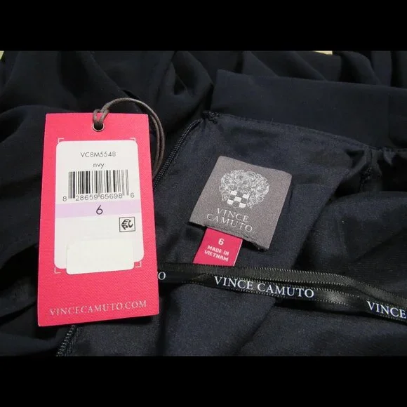 Vince Camuto Cold Shoulder Open Sleeve Shift Dress - Picture 6 of 6